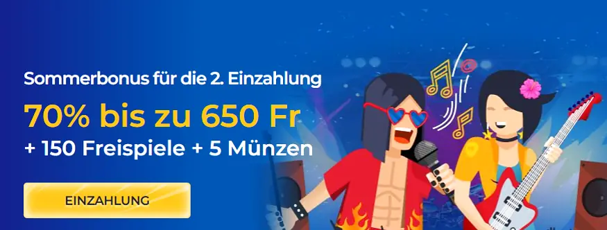 Sommerbonus für die 2. Einzahlung
