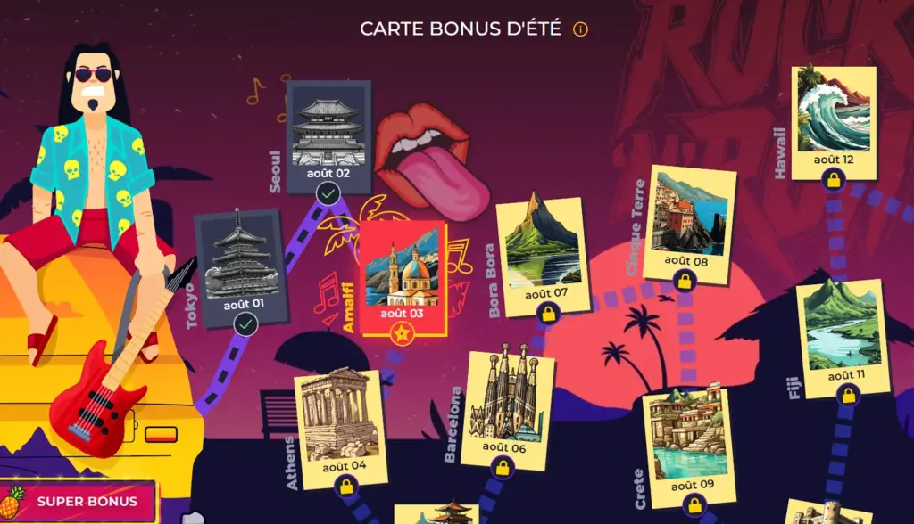 Carte Bonus d'Été casino