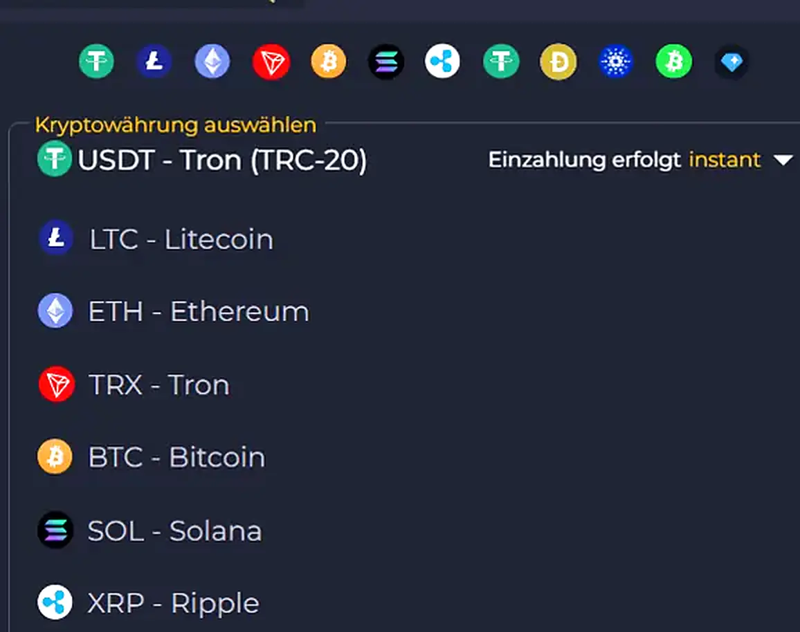 Kryptowährung Optionen Online Casino