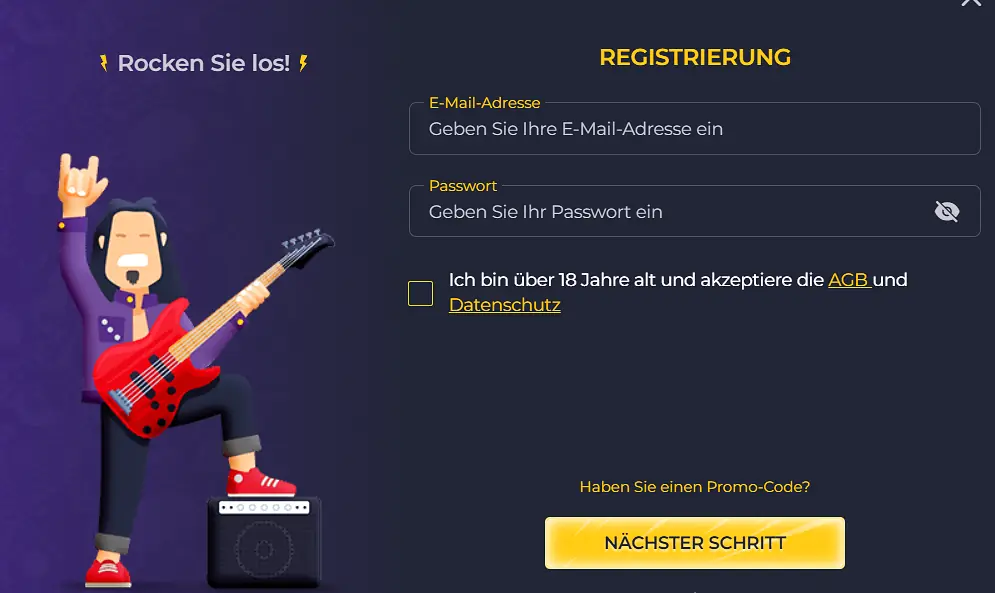 Konto erstellen Rolling Slots