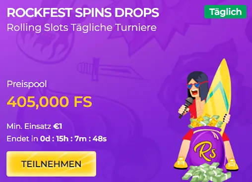 Rockfest Spins Drops Turnier