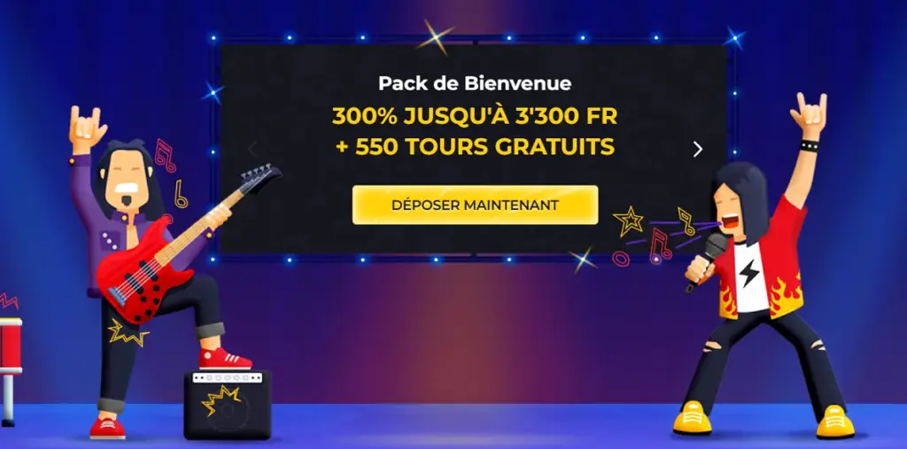 Pack de bienvenue Rolling Slots